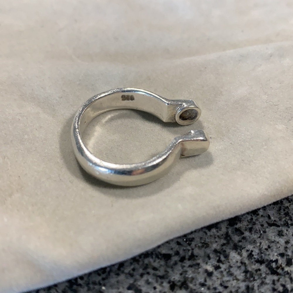 Sterling Silver Stackable Ring 8 8.5 - Picture 2 of 2
